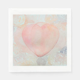 Servilleta De Papel Corazón de diosa pintado a mano