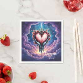 Servilleta De Papel Corazón de Mágica Tranquila.