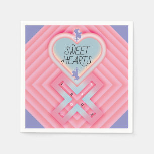 Servilleta De Papel Corazón de Origami X Corazones dulces