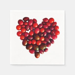Servilleta De Papel Corazón de tomates