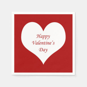Servilleta De Papel Corazón del Día de San Valentín