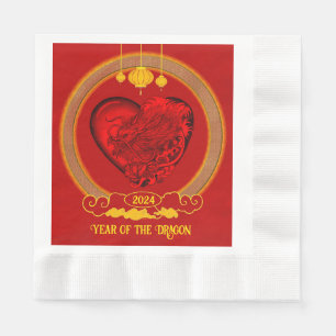 Servilleta De Papel Corazón del dragón, Año del dragón