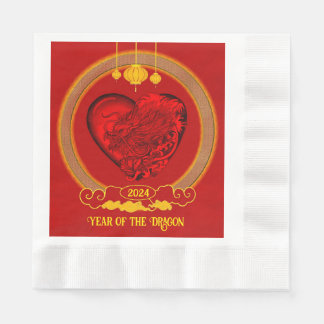 Servilleta De Papel Corazón del dragón, Año del dragón