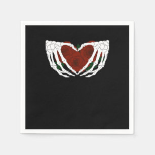 Servilleta De Papel Corazón esquelético
