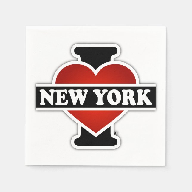 Servilleta De Papel Corazón Nueva York (Anverso)