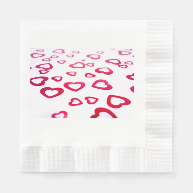 Servilleta De Papel Corazón rojo (Anverso)