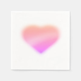 Servilleta De Papel corazón rosa