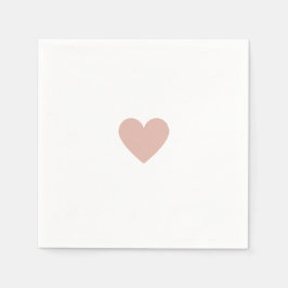 Servilleta De Papel Corazón Rosa de San Valentín