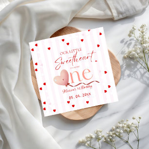 Servilleta De Papel Corazón Rosa Rojo Día de San Valentín Cumpleaños Q