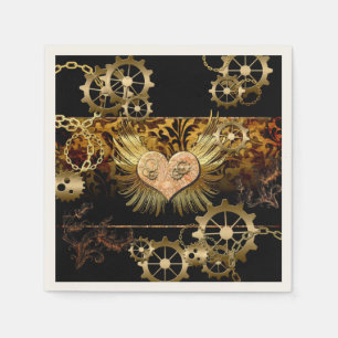 Servilleta De Papel Corazón Steampunk