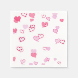 Servilleta De Papel Corazones