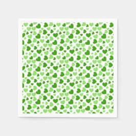 Servilleta De Papel Corazones aleatorios de tamaño y color