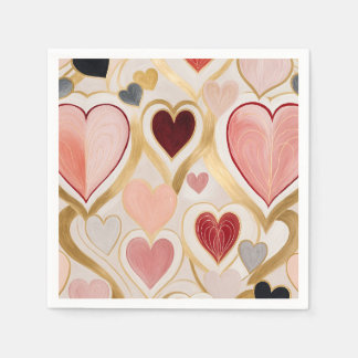 Servilleta De Papel Corazones de amor