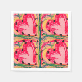 Servilleta De Papel Corazones de amor