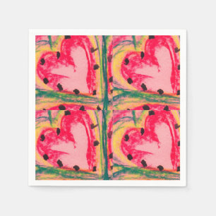 Servilleta De Papel Corazones de amor