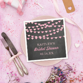 Servilleta De Papel Corazones De Amor De Cuerda Colgantes Despedida De