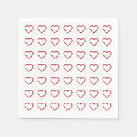 Corazones de amor rojos en blanco