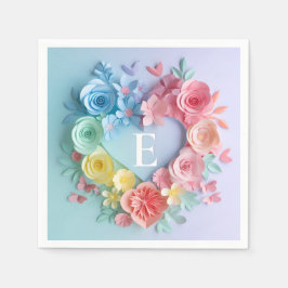 Servilleta De Papel Corazones de papel, flores, mariposas