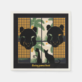 Servilleta De Papel Corazones de Pumas rugientes