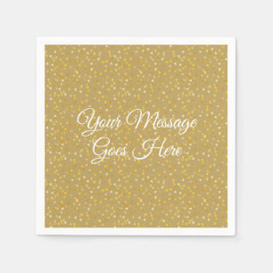 Servilleta De Papel Corazones dorados