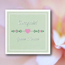 Servilleta De Papel ¡Corazones! Fiesta de compromiso personalizada 