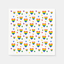 Corazones LGBT arcoiris y patrón de flores colorid