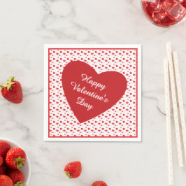 Servilleta De Papel Corazones rojos y brillantes de pasión, lindo patr