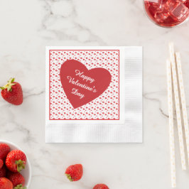 Servilleta De Papel Corazones rojos y brillantes de pasión, lindo patr