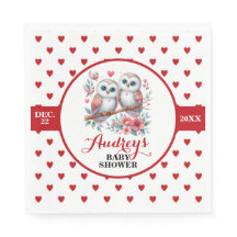 Corazones y búhos rojos curados