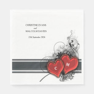 Servilleta De Papel Corazones y Desplazamientos