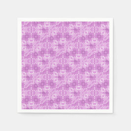 Servilleta De Papel Corazones y Diamantes Purpura
