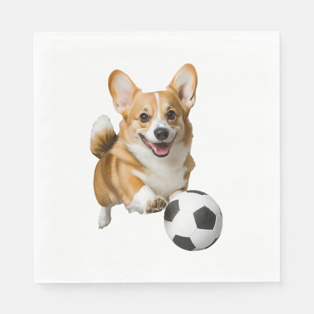 Servilleta De Papel Corgi (Anverso)