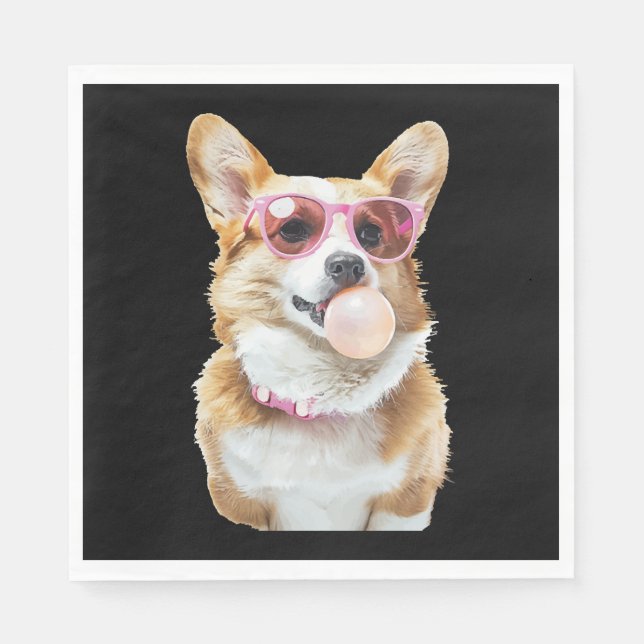 Servilleta De Papel Corgi    (Anverso)