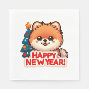 Servilleta De Papel Corgi Cutie Puppy quiere un feliz clásico 2024