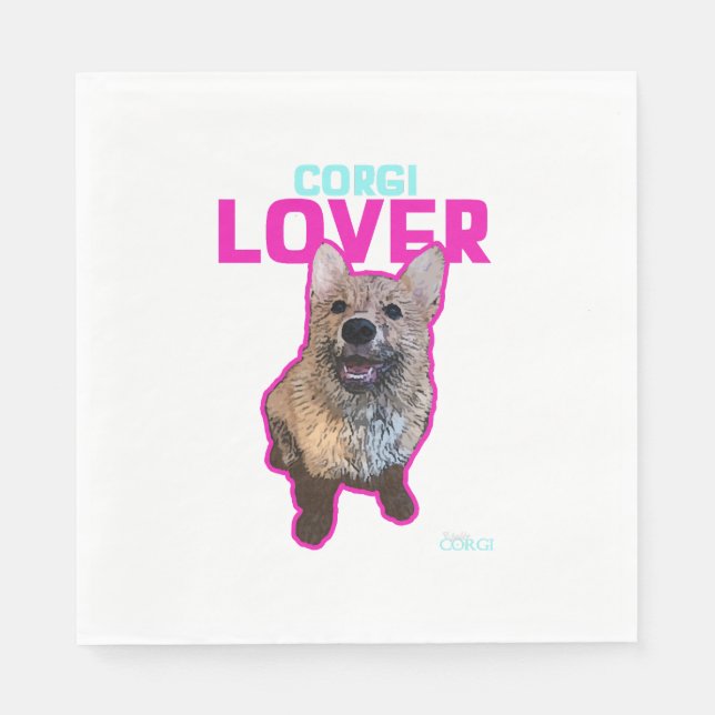 Servilleta De Papel Corgi Lover (Anverso)