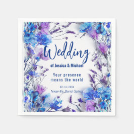 Servilleta De Papel 💍 Cornflowers y Lavender