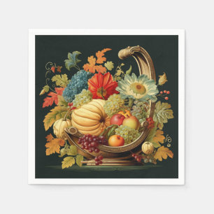 Servilleta De Papel Cornucopia Harvest: Bountiful Feast