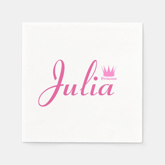 Servilleta De Papel Corona de la Princesa (Anverso)
