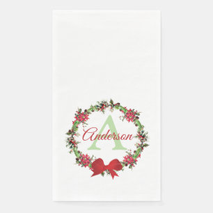Servilleta De Papel Corona de Navidad personalizada