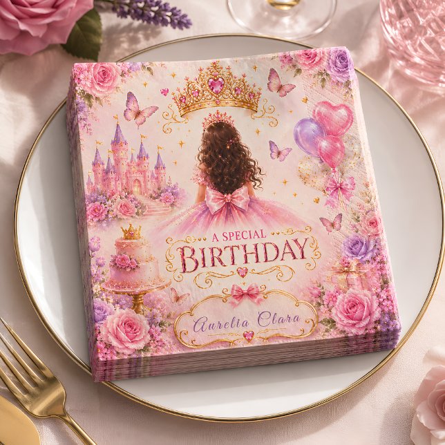 Servilleta De Papel Corona de Princesa Cumpleaños (Subido por el creador)
