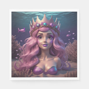 Servilleta De Papel Corona de sirenas