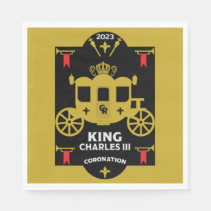 Servilleta De Papel Coronación británica Rey Carlos III 2023