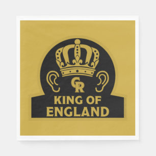 Servilleta De Papel Coronación real británica de King Charles
