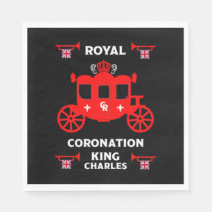 Servilleta De Papel Coronación Real Rey Carlos III