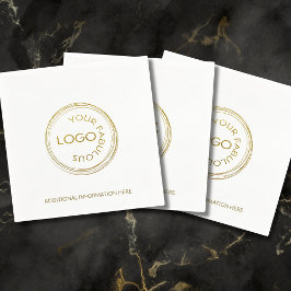 Servilleta De Papel Corporación profesional añada su logotipo "White G