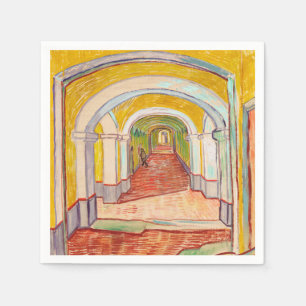 Servilleta De Papel Corredor del Asilo de Van Gogh Arte Impresionista