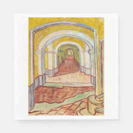 Servilleta De Papel Corredor en el asilo (por Vincent van Gogh)