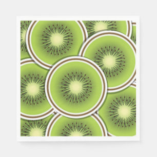 Servilleta De Papel Cortes de fruta kiwi funky