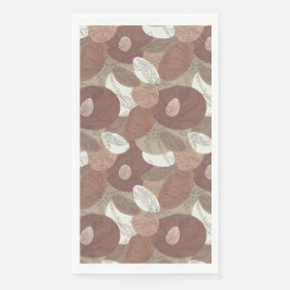 Servilleta De Papel Cortina de armonía botánica Mocha Hibiscus