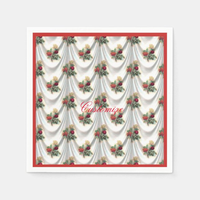 Servilleta De Papel Cortina roja Thunder_Cove (Anverso)